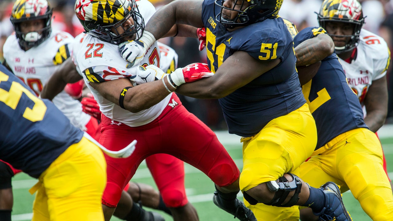 No. 4 Michigan center Cesar Ruiz headed near home at Rutgers
